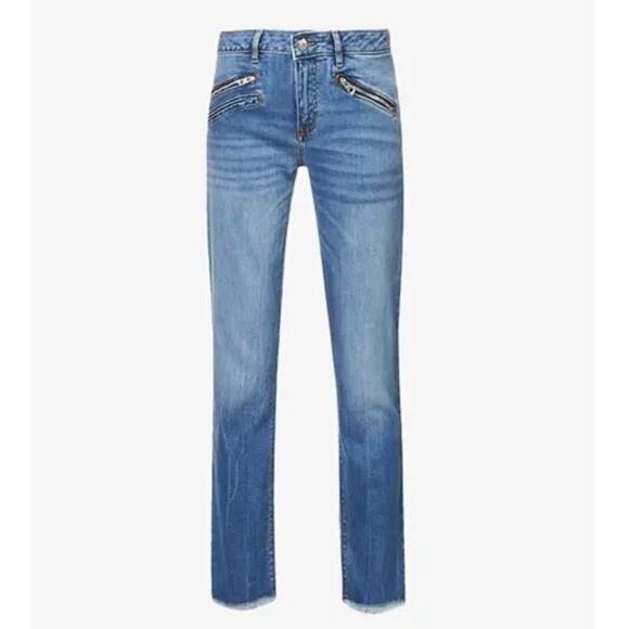 Zadig&Voltaire frayed-hem straight-leg jeans size 29 - Picture 1 of 7